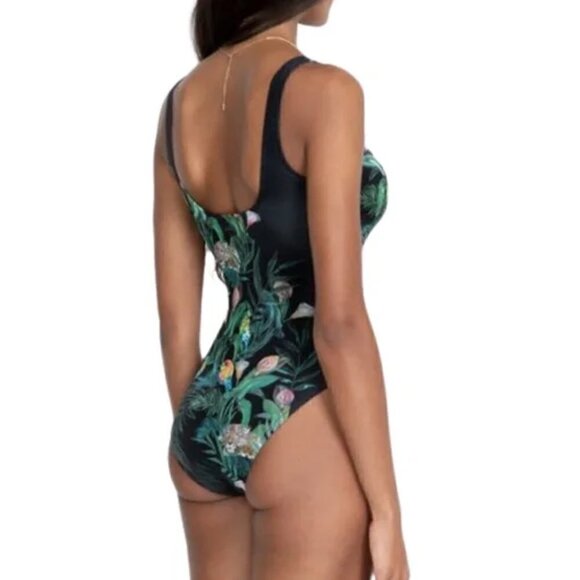 New JOHNNY WAS Calla Lily Printed One-Piece Swimsuit NWT Size X-Small - Picture 8 of 17